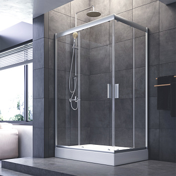 Душевой уголок Am.Pm Gem W90G-404-120280-MT 120х80 стекло прозрачное профиль хром матовый без поддона