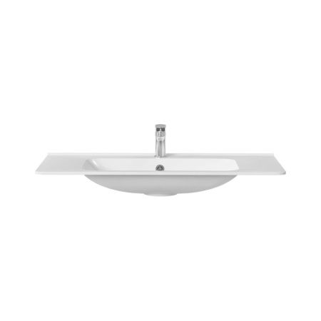 Раковина из искусственного камня Vincea VCB-2VP100W 100х50 встраиваемая цвет белый 1 отверстие под смеситель