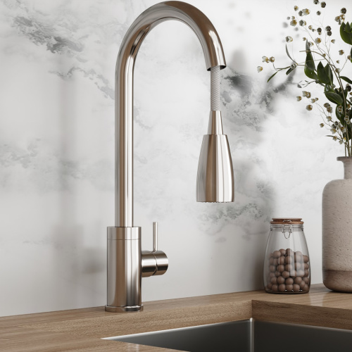 Смеситель для кухни Teymi Lori T10242 на мойку хром - фото 5