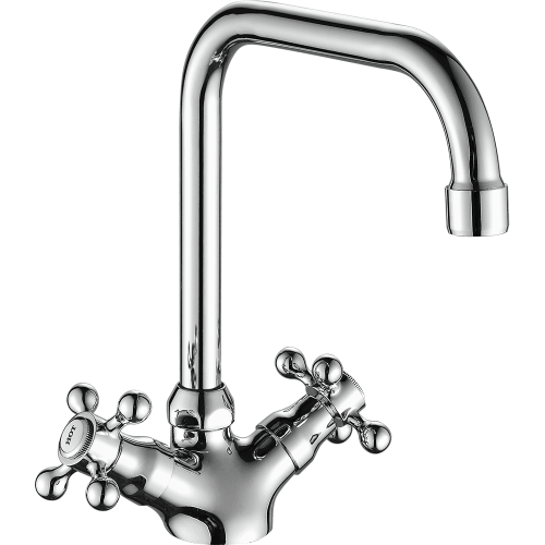 Смеситель для кухни Fashun A4019 на мойку хром - фото 2