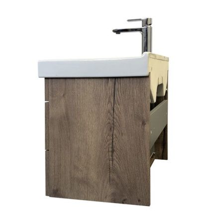 Тумба с раковиной Comforty Никосия 00-00008853CF 60х40 подвесная цвет коричневый