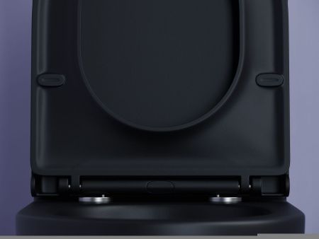 Унитаз напольный с бачком Ceramica Nova METROPOL CN4001MB черный с сиденьем микролифт безободковый душевой смыв