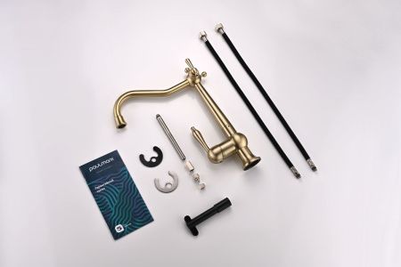 Смеситель для кухни Paulmark RETRO Re213226-BR на мойку бронза