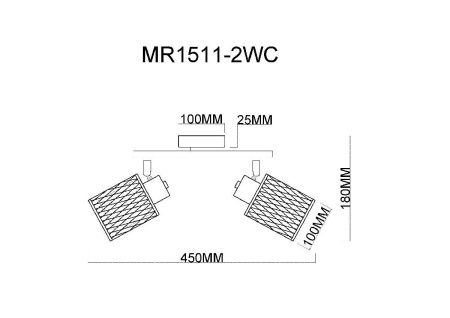 Спот Myfar Cathy (Цатхы) MR1511-2WC