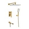 Душевая система Shevanik S4035G встраиваемая в стену цвет золото