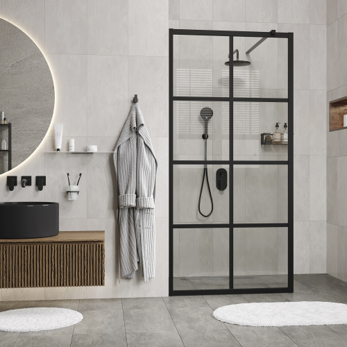 Душевая перегородка WasserKRAFT Glan 66W 66W40 120x200 стекло прозрачное 8 мм - фото 2