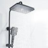 Душевая стойка Shevanik S6136H настенная цвет черный