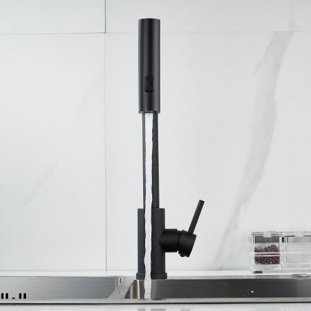 Смеситель для кухни Raffine F203H на мойку черный