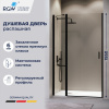 Душевая дверь RGW Leipzig (Лейпциг) 351200410-14 100х195 стекло прозрачное профиль черный