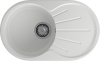 Кухонная мойка Granfest Rondo R-750L иней 75х46 цвет белый поверхность матовая
