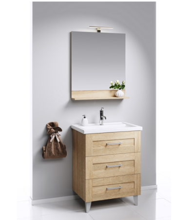 Тумба под раковину Aqwella Y FOS01073DS 70х50 напольная цвет коричневый