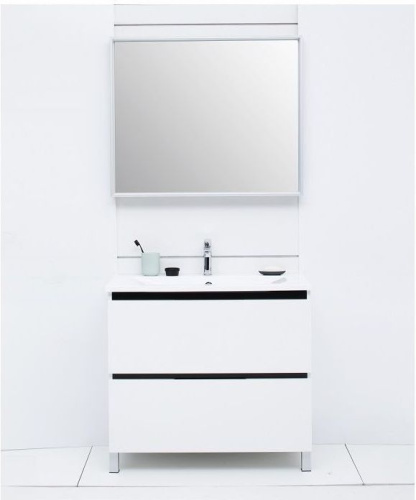 Зеркало в ванную De Aqua Алюминиум AL604090S 90х75 цвет серебро - фото 5