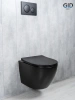 Унитаз подвесной Gid Tornado 62261Y черный матовый с сиденьем микролифт безободковый смыв торнадо