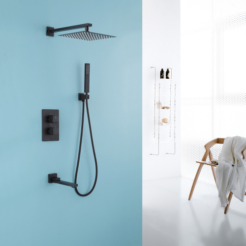 Душевая система ABBER AF8250B встраиваемая в стену с термостатом - фото 2