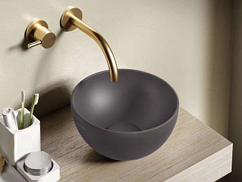 Раковина из санфаянса Hatria HAPPY HOUR A0Y5A508 25х25 накладная цвет серый