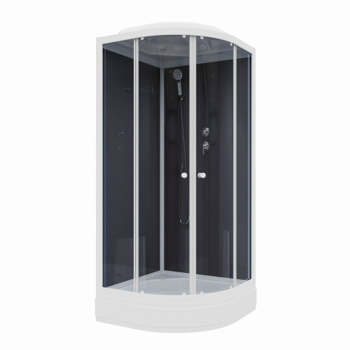 Душевая кабина Parly Classic CM86 85х85 четверть круга с крышей - фото 5