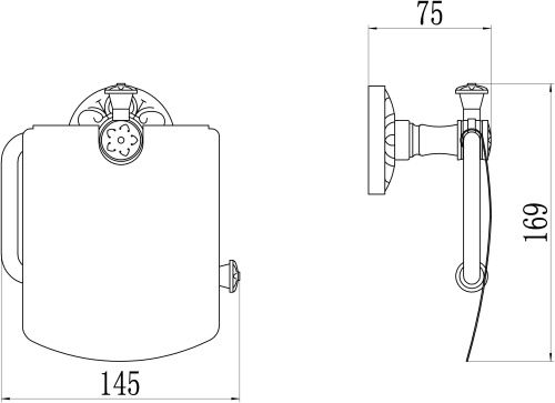 Бумагодержатель Savol S-005851A - фото 2