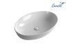 Раковина из сантехнического фарфора Cerutti SPA CR8023 60х40 накладная цвет белый без отверстий под смеситель
