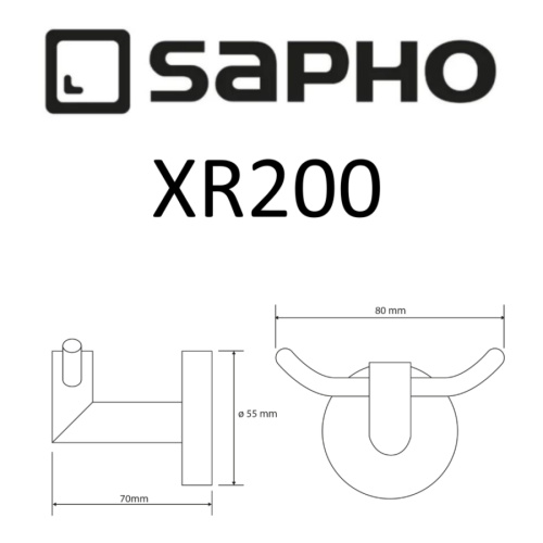 Крючок Sapho X-ROUND XR200 - фото 2