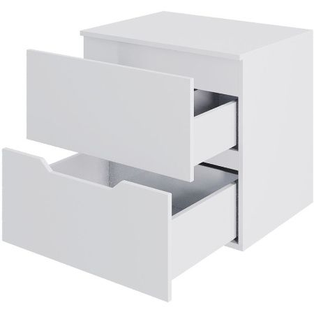 Тумба под раковину Orange Line Li-60TuwMDF 60х50 подвесная цвет белый