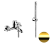 Смеситель для ванны Remer Metrica MC02DO настенный золото