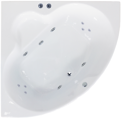 Ванна гидромассажная Royal Bath FANKE RB581200CO 138х138 пристенная четверть круга
