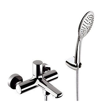 Смеситель для ванны Daniel Fusion FU610-CR настенный хром