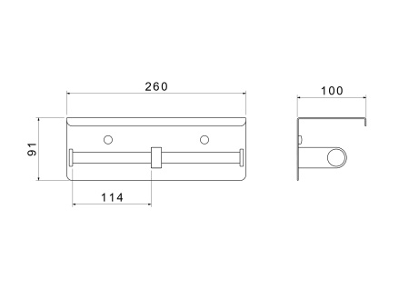 Бумагодержатель Aquatek ОБЕРОН AQ4909MB