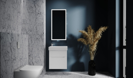 Тумба под раковину Jorno FOLK Folk.01.65/P/W/JR 62х32х55 подвесная цвет белый