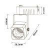 Трековый однофазный светильник Horoz Rabat (Рабат) HRZ33002825