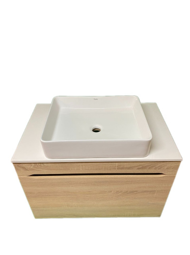 Тумба с раковиной Sintesi STL.W7817_SIN-LVB-APP-407 60х55х50 подвесная цвет белый - фото 2