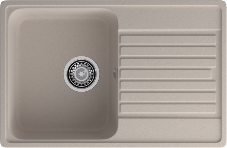 Кухонная мойка Granfest Quarz 78 песочный 74х48 цвет бежевый поверхность матовая