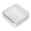 Раковина из сантехнического фаянса Abber RECHTECK AC2215 40х40 накладная цвет белый 1 отверстие под смеситель