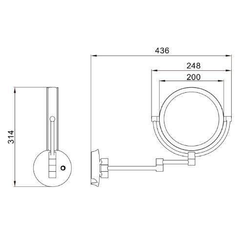 Косметическое зеркало Java S-M222 - фото 3