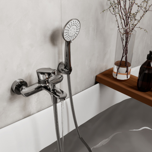 Смеситель для ванны WasserKRAFT Vils 5600 5601 настенный хром - фото 2