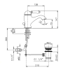 Смеситель Nicolazzi Petit Mont Blanc 3402CR76 на раковину хром