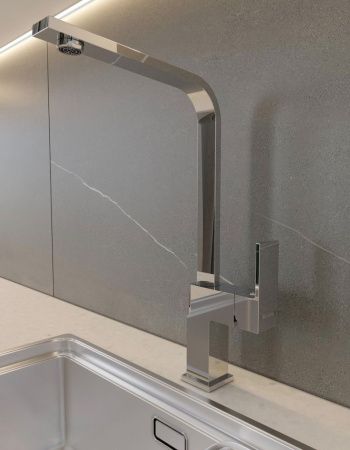 Смеситель для кухни Knotlor STABLE KN-21 на мойку хром