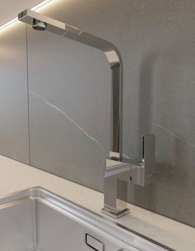 Смеситель для кухни Knotlor STABLE KN-21 на мойку хром - фото 4