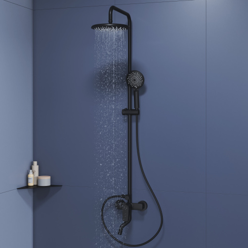 Душевая стойка RGW Shower Panels 59140125-04 настенная цвет черный - фото 4 Душевая стойка RGW Shower Panels 59140125-04 настенная цвет черный - фото 4