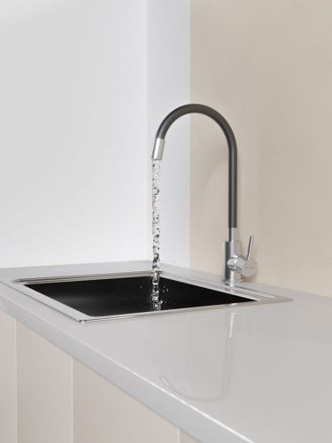 Смеситель для кухни Knotlor STREAMLINE SS-02 на мойку нержавеющая сталь - фото 5