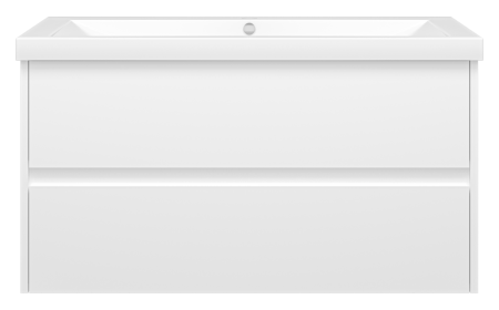 Тумба под раковину Misty Алиса Э-Али01100-011П2Я 100х50 подвесная цвет белый