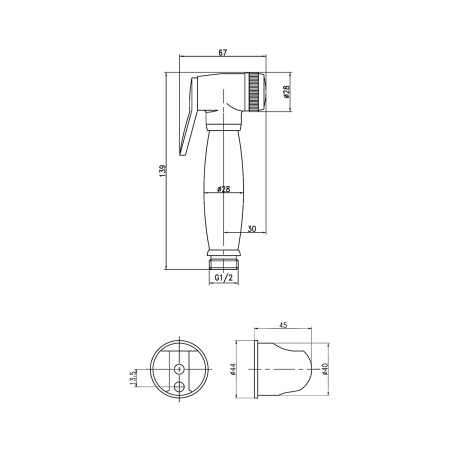 Гигиенический душ LeMark LM8087B бронза