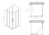 Душевой уголок Abber Schwarzer Diamant AG02090BH-S90B 90х90 стекло прозрачное профиль черный без поддона
