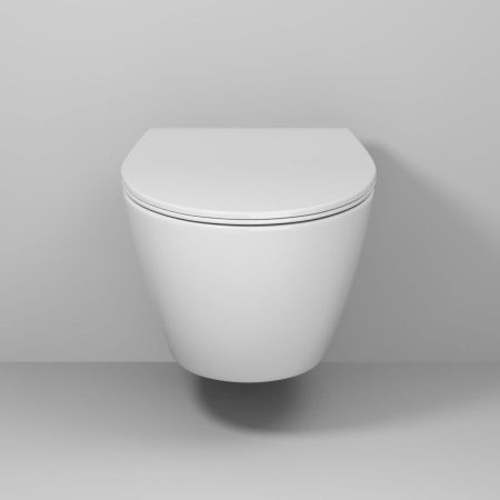 Унитаз подвесной Grossman Торнадо GR-4405SQ белый с сиденьем микролифт безободковый смыв торнадо