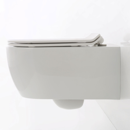 Унитаз подвесной SSWW CT2039V белый глянцевый с сиденьем микролифт безободковый душевой смыв