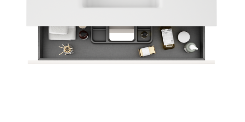 Тумба под раковину Visobath Granada 70456/87605 100х45х55 подвесная цвет бежевый - фото 3