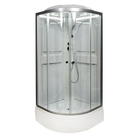 Душевая кабина AvaCan L510LED 100х100 четверть круга с крышей ориентация универсальная