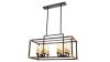 Люстра подвесная Lumina Deco Waldorf (Валдорф) LDP 1140-8 BK+MD
