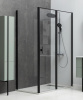 Душевой уголок Allen Brau Priority 3.31030.BBA + 3.31048.BBA 100х100 стекло прозрачное профиль черный без поддона