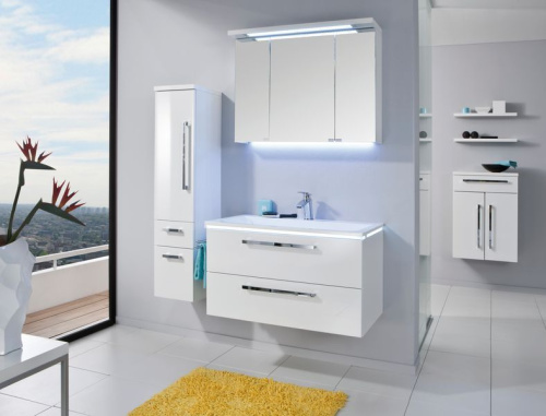 Тумба под раковину Puris Star Line WUA3390E7(769/169) 90х47х48 подвесная цвет серый - фото 2